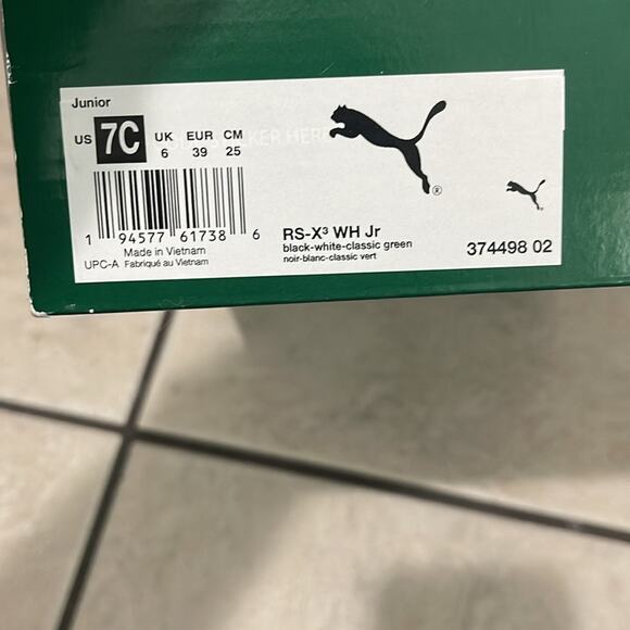 Puma RS-X3 WH Jr Shoes - Picture 9 of 9